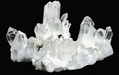 Detailaufnahme eines Bergkristalls