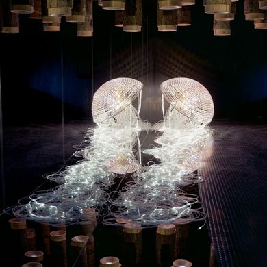 Kristallskulptur Qualle in den Swarovski Kristallwelten
